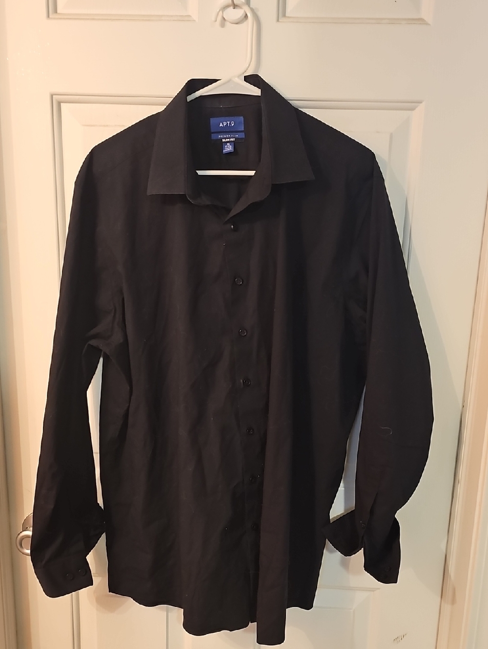 Apt. 9 Black Men's Long-Sleeve Dress Shirt